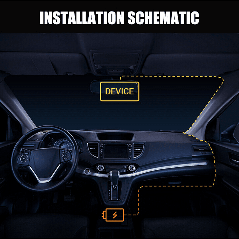 Видеорегистратор за автомобил 2K HD с нощно виждане, WIFI, USB, DVR камера + подарък 32GB SD карта памет