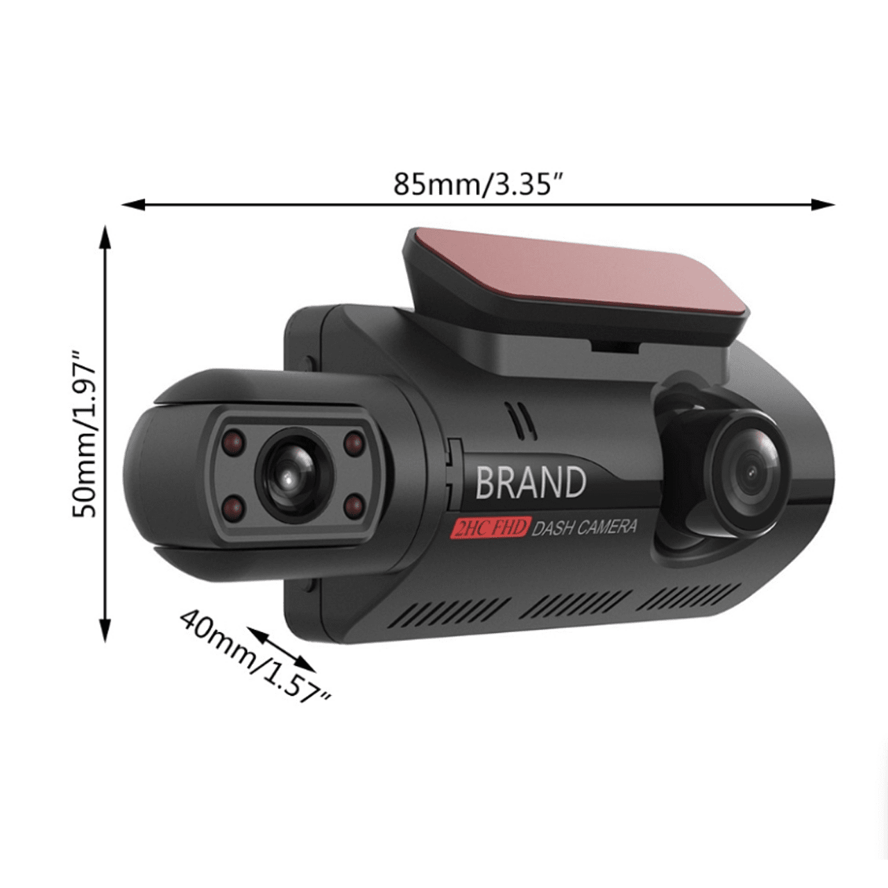 Видеорегистратор за автомобил FULL HD 1080P, 2 камери и дисплей + подарък 32 GB Micro SD