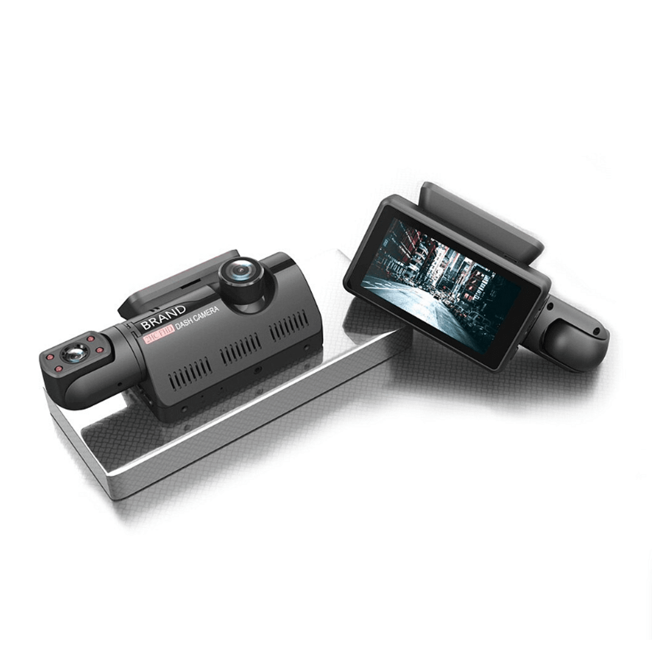 Видеорегистратор за автомобил FULL HD 1080P, 2 камери и дисплей + подарък 32 GB Micro SD