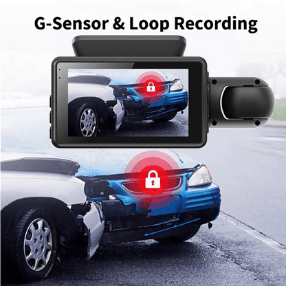 Видеорегистратор за автомобил FULL HD 1080P, 2 камери и дисплей + подарък 32 GB Micro SD