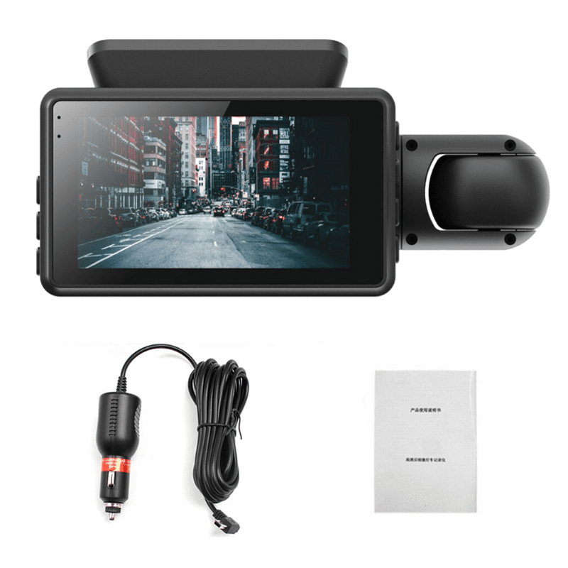 Видеорегистратор за автомобил FULL HD 1080P, 2 камери и дисплей + подарък 32 GB Micro SD