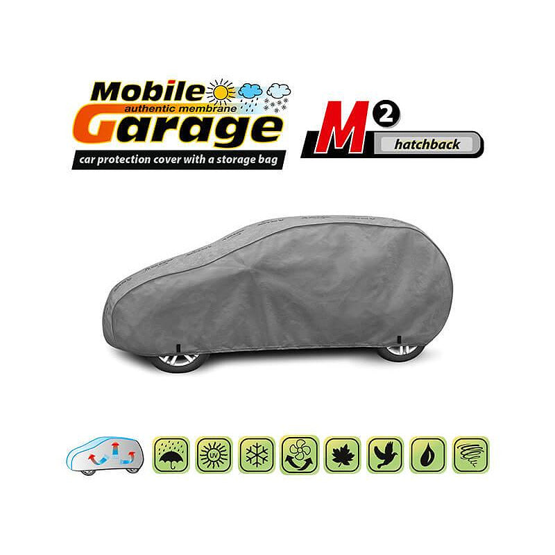 Висококачествено Покривало Kegel серия Mobile размер M1 за хечбек 380-405см x 126-136см, сиво