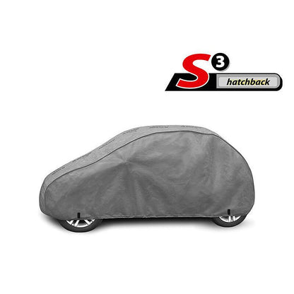 Висококачествено Покривало Kegel серия Mobile размер S3 за хечбек 335-355см x 126-136см, сиво