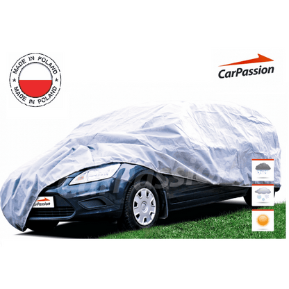 Водоустойчиво висококачествено покривало Perfect за SUV ван размер L Л 465 cm x 145 cm сив CarPassion