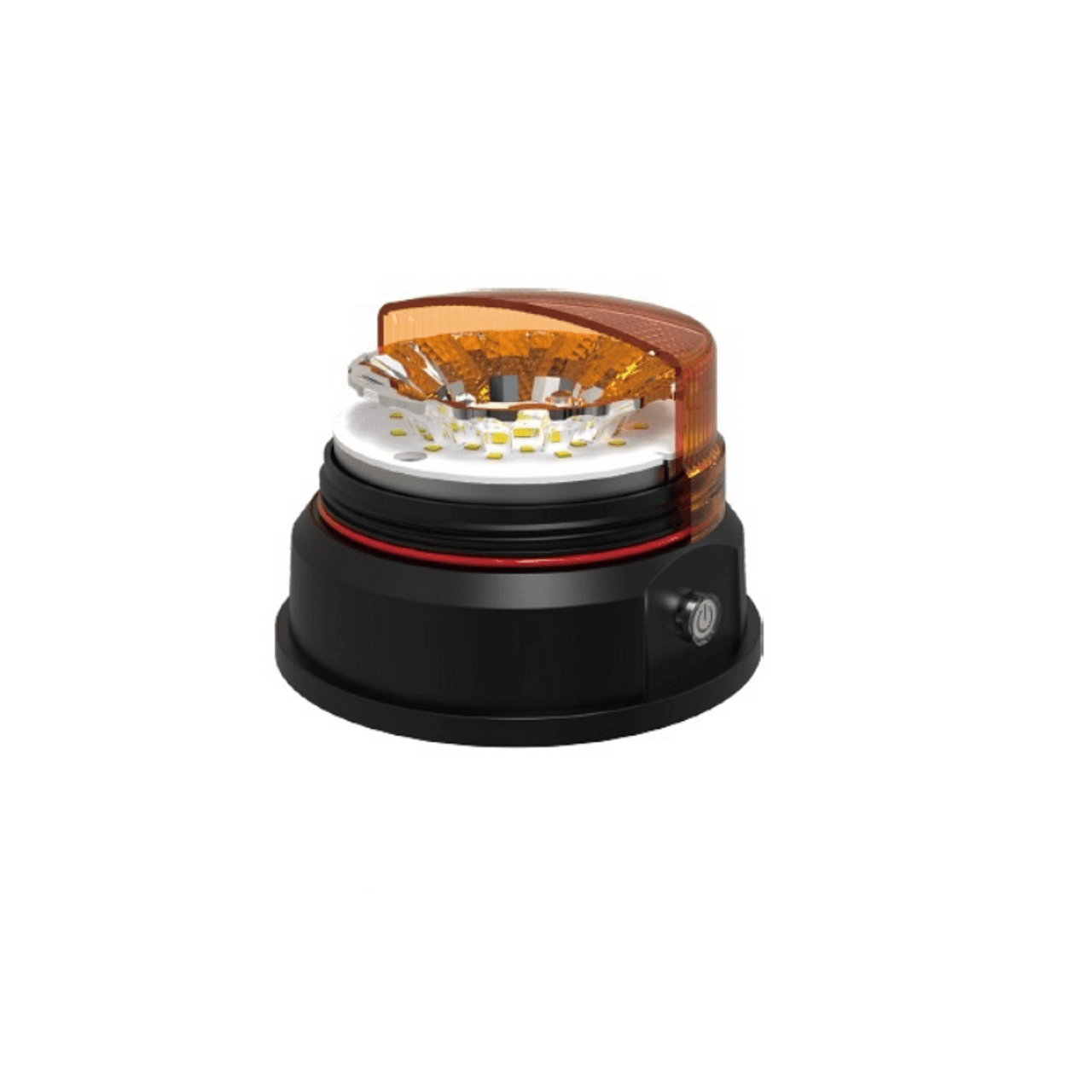 Безжична LED Аварийна Лампа Тип Буркан с Магнит, Акумулаторна, 12V/24 Диода, Презареждаща се Батерия, Е-Mark